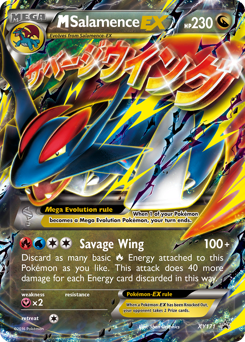 M Salamence-EX z edície XY Black Star Promos, karta č.XY171