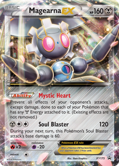 Magearna-EX z edície XY Black Star Promos, karta č.XY175