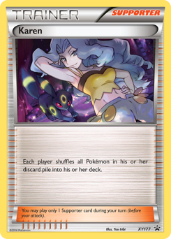 Karen z edície XY Black Star Promos, karta č.XY177