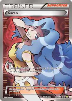 Karen z edície XY Black Star Promos, karta č.XY177a