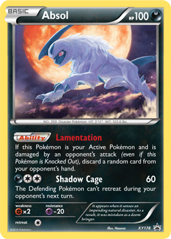 Absol z edície XY Black Star Promos, karta č.XY178