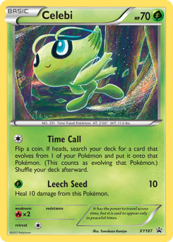 Celebi z edície XY Black Star Promos, karta č.XY187