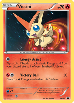 Victini z edície XY Black Star Promos, karta č.XY189