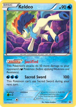 Keldeo z edície XY Black Star Promos, karta č.XY191