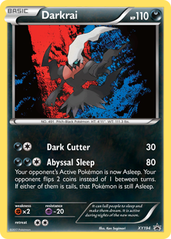 Darkrai z edície XY Black Star Promos, karta č.XY194
