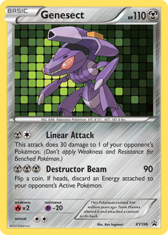 Genesect z edície XY Black Star Promos, karta č.XY196