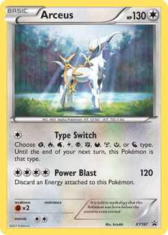 Arceus z edície XY Black Star Promos, karta č.XY197