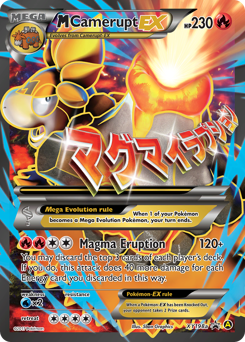 M Camerupt-EX z edície XY Black Star Promos, karta č.XY198a