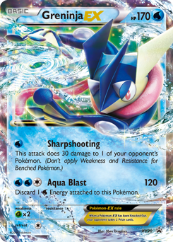 Greninja-EX z edície XY Black Star Promos, karta č.XY20
