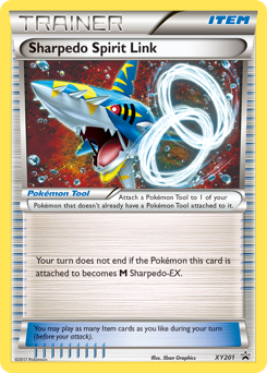 Sharpedo Spirit Link z edície XY Black Star Promos, karta č.XY201