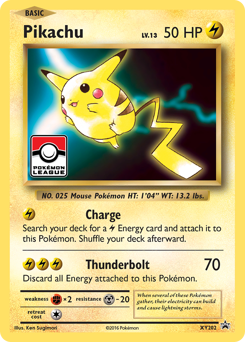 Pikachu z edície XY Black Star Promos, karta č.XY202