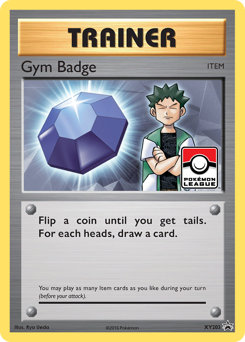 Gym Badge z edície XY Black Star Promos, karta č.XY203
