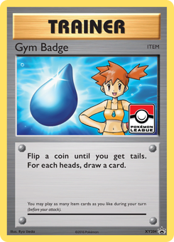 Gym Badge z edície XY Black Star Promos, karta č.XY204