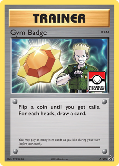 Gym Badge z edície XY Black Star Promos, karta č.XY205