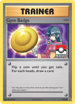 Gym Badge z edície XY Black Star Promos, karta č.XY208
