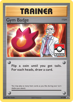 Gym Badge z edície XY Black Star Promos, karta č.XY209