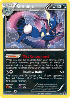 Greninja z edície XY Black Star Promos, karta č.XY24