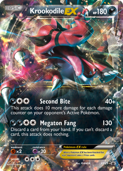 Krookodile-EX z edície XY Black Star Promos, karta č.XY25