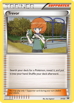 Trevor z edície XY Black Star Promos, karta č.XY33