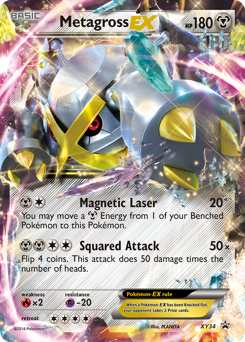 Metagross-EX z edície XY Black Star Promos, karta č.XY34