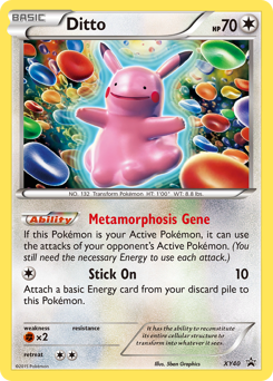 Ditto z edície XY Black Star Promos, karta č.XY40