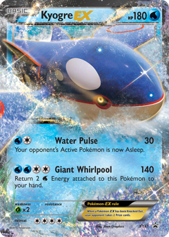 Kyogre-EX z edície XY Black Star Promos, karta č.XY41