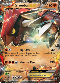 Groudon-EX z edície XY Black Star Promos, karta č.XY42