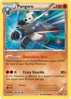 Pangoro z edície XY Black Star Promos, karta č.XY50