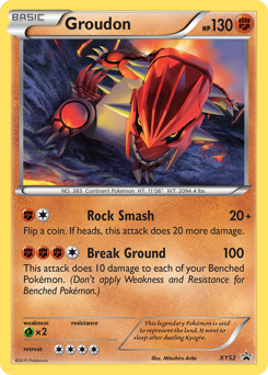 Groudon z edície XY Black Star Promos, karta č.XY52
