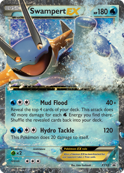 Swampert-EX z edície XY Black Star Promos, karta č.XY55