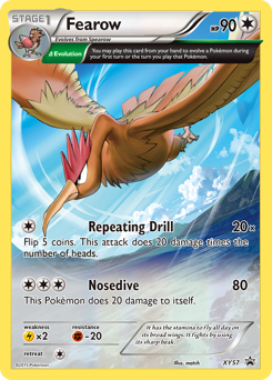 Fearow z edície XY Black Star Promos, karta č.XY57
