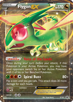 Flygon-EX z edície XY Black Star Promos, karta č.XY61