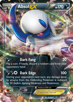 Absol-EX z edície XY Black Star Promos, karta č.XY62