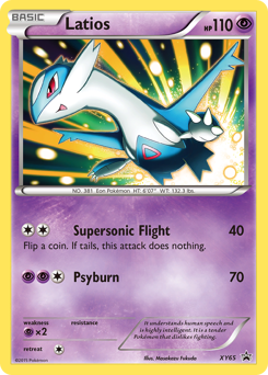 Latios z edície XY Black Star Promos, karta č.XY65