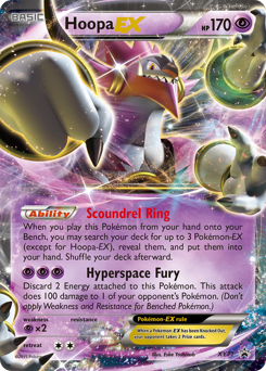 Hoopa-EX z edície XY Black Star Promos, karta č.XY71