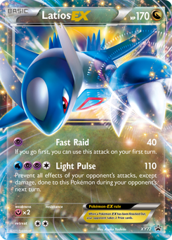 Latios-EX z edície XY Black Star Promos, karta č.XY72