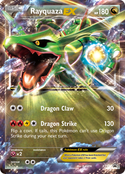 Rayquaza-EX z edície XY Black Star Promos, karta č.XY73