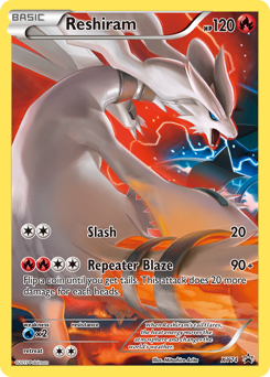Reshiram z edície XY Black Star Promos, karta č.XY74