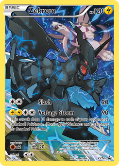 Zekrom z edície XY Black Star Promos, karta č.XY76