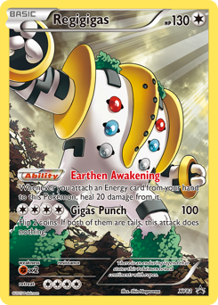 Regigigas z edície XY Black Star Promos, karta č.XY82