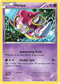 Hoopa z edície XY Black Star Promos, karta č.XY90