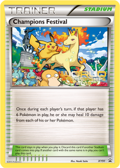 Champions Festival z edície XY Black Star Promos, karta č.XY91