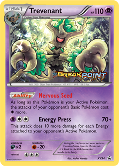 Trevenant z edície XY Black Star Promos, karta č.XY94