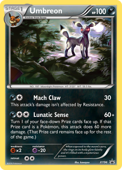 Umbreon z edície XY Black Star Promos, karta č.XY96