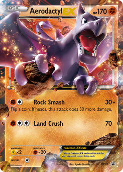 Aerodactyl-EX z edície XY Black Star Promos, karta č.XY97