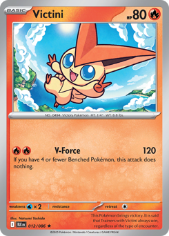 Victini z edície Black Bolt, karta č.12