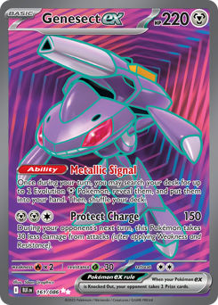 Genesect ex z edície Black Bolt, karta č.161
