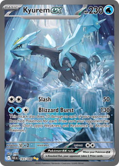 Kyurem ex z edície Black Bolt, karta č.165