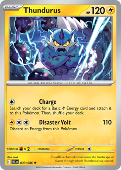 Thundurus z edície Black Bolt, karta č.33