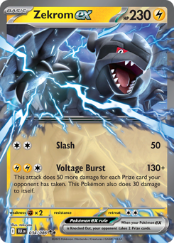 Zekrom ex z edície Black Bolt, karta č.34